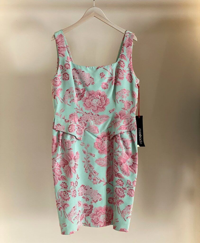 Vestido flores rosas MOSKADA