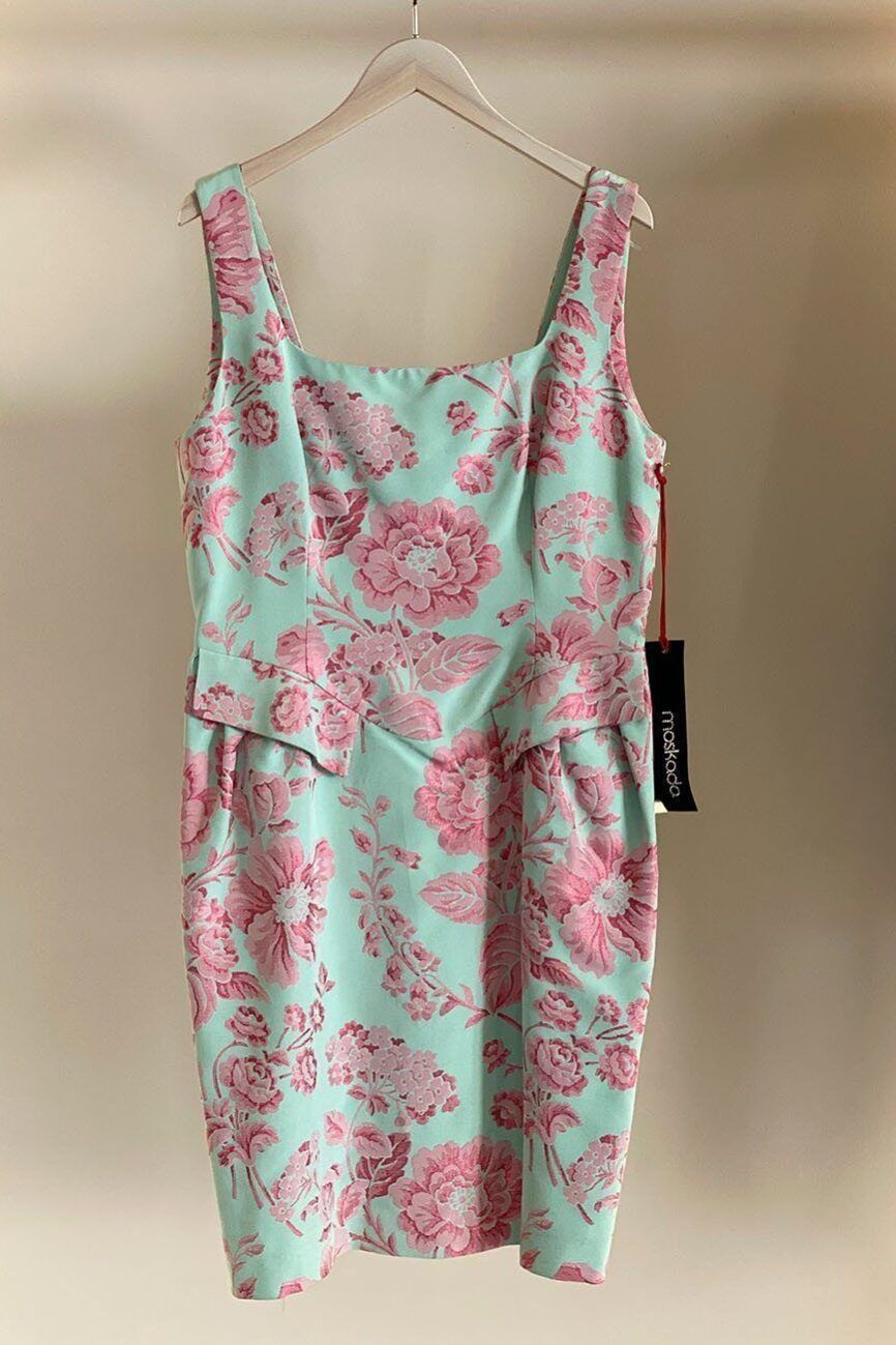 Vestido flores rosas MOSKADA