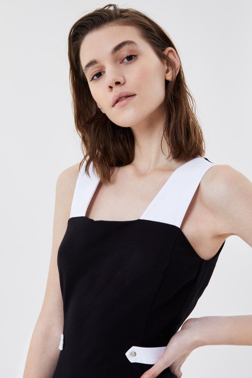 Vestido midi punto milano LIUJO