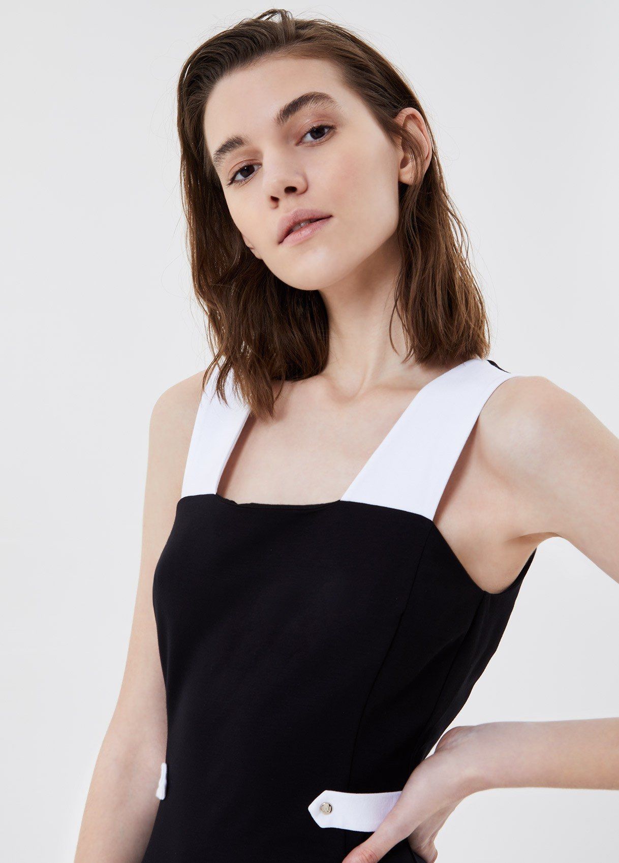 Vestido midi punto milano LIUJO