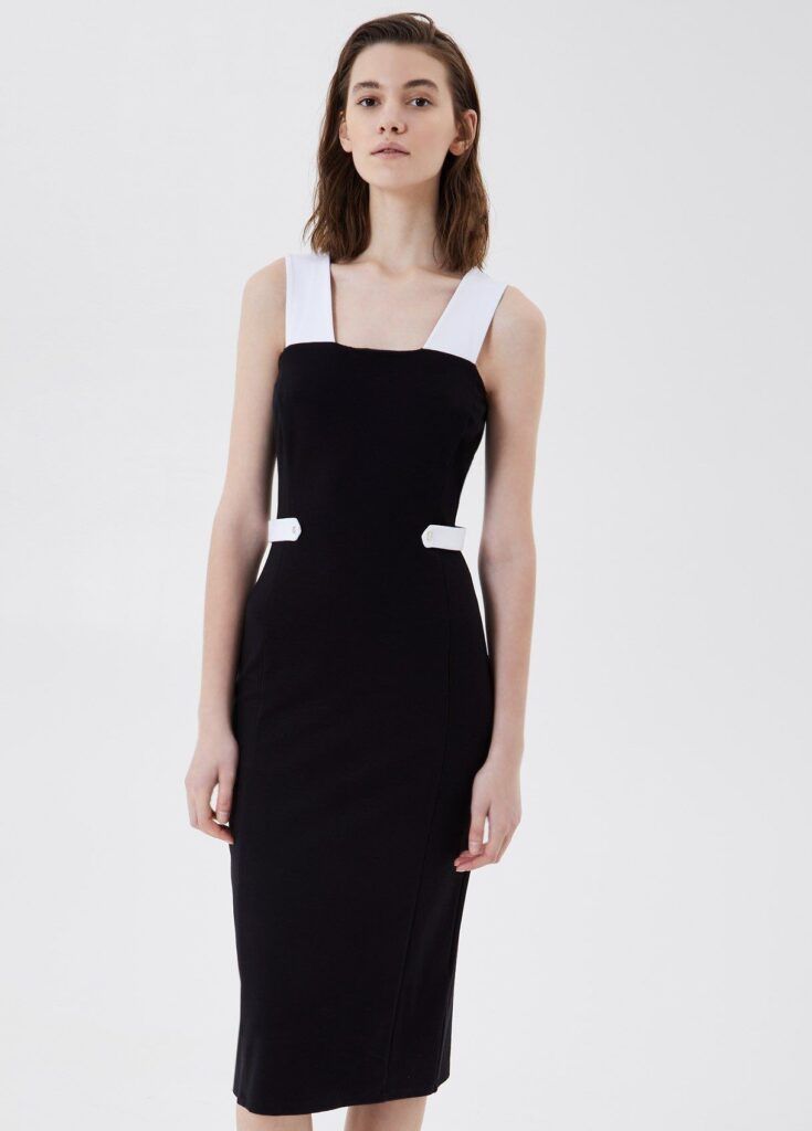 Vestido midi punto milano LIUJO
