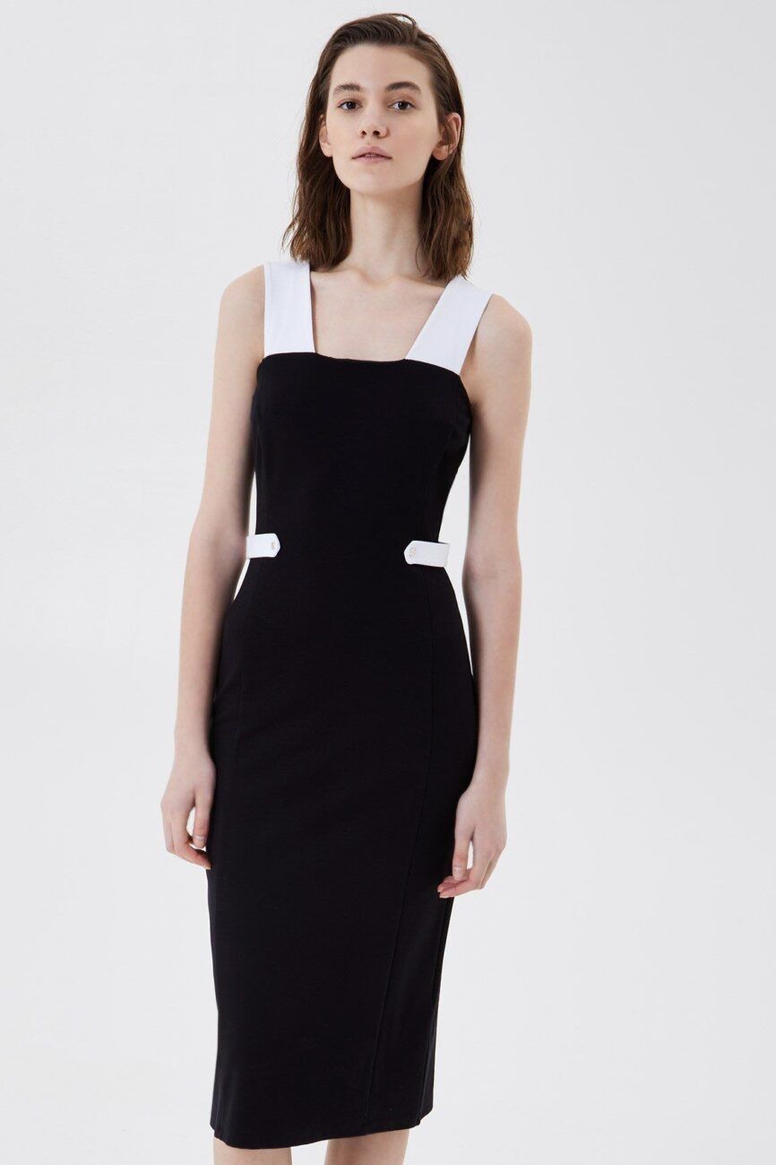 Vestido midi punto milano LIUJO