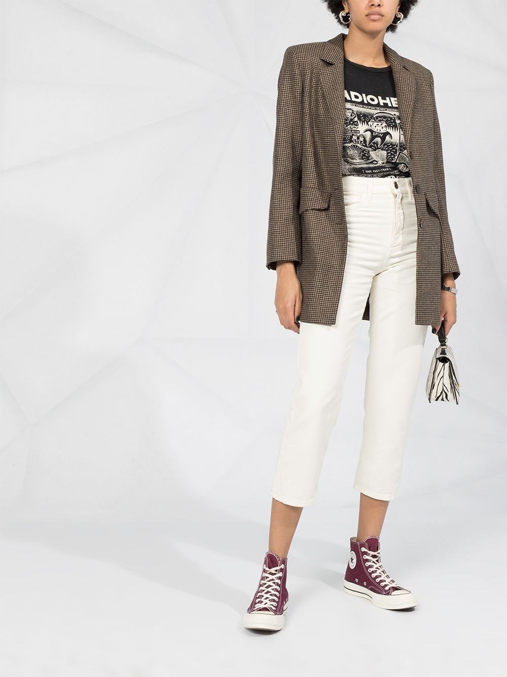 Vaqueros capri de talle alto TWINSET