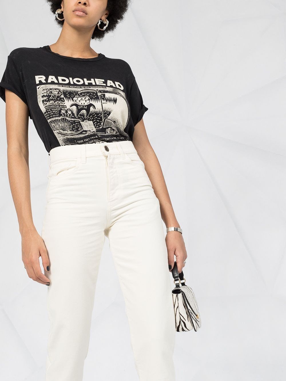Vaqueros capri de talle alto TWINSET