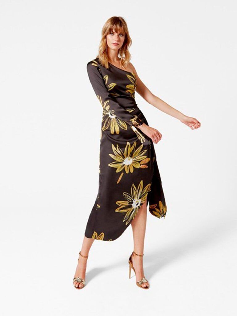 Vestido midi margaritas ANMARGO