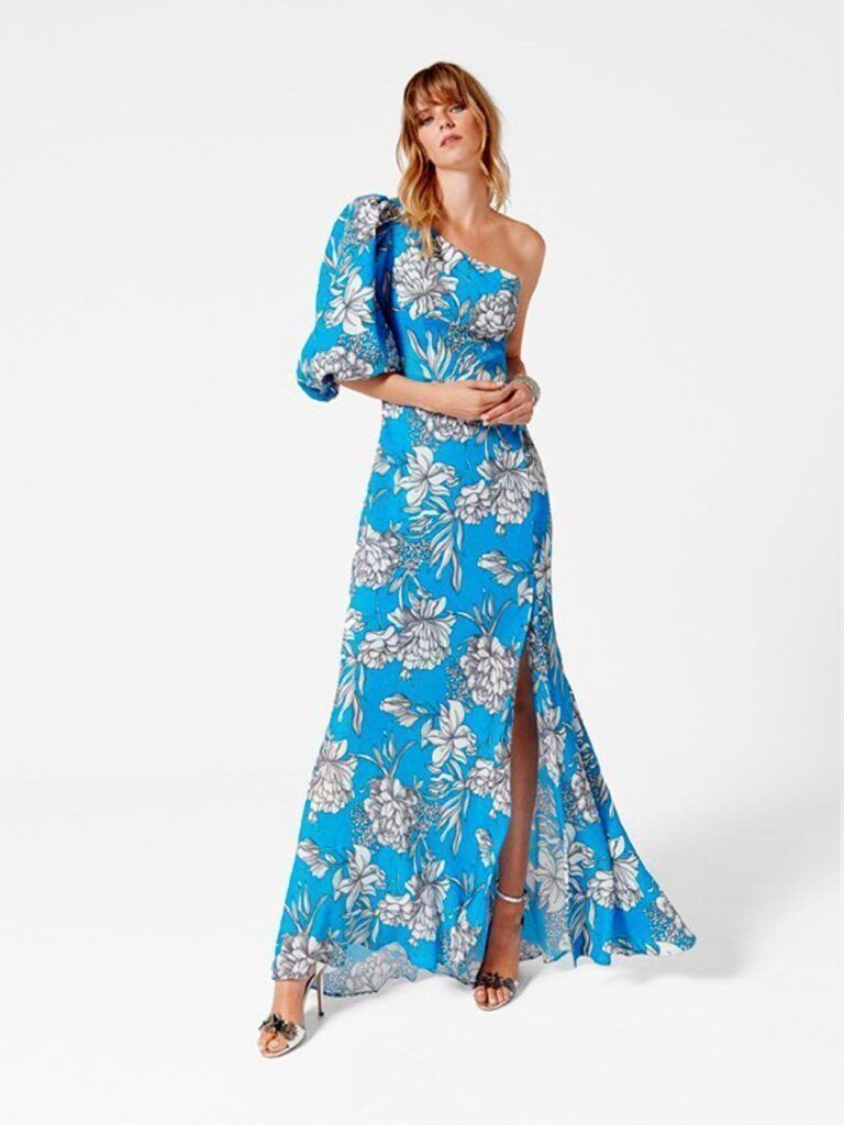 Vestido largo fluido estampado ANMARGO