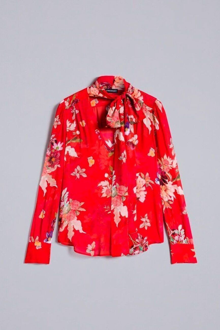 Blusa floral de georgette TWINSET