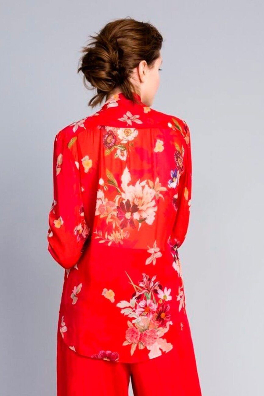 Blusa floral de georgette TWINSET