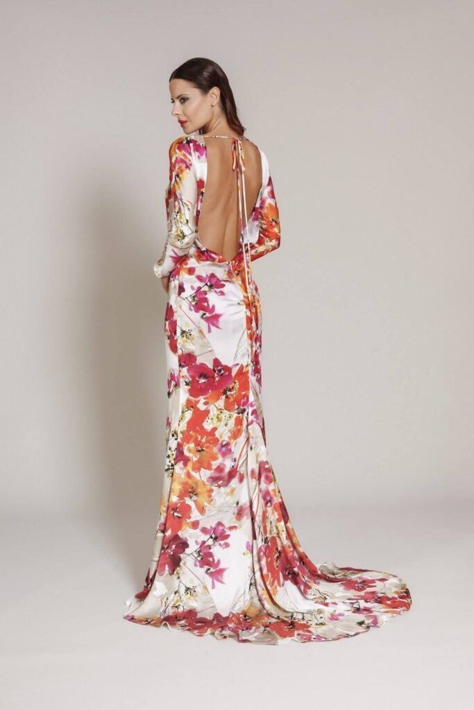 Vestido largo flores ANMARGO