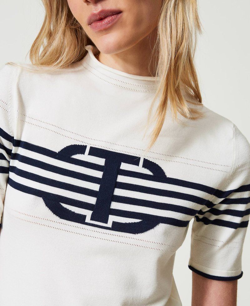 Jersey de rayas cuello cisne TWINSET