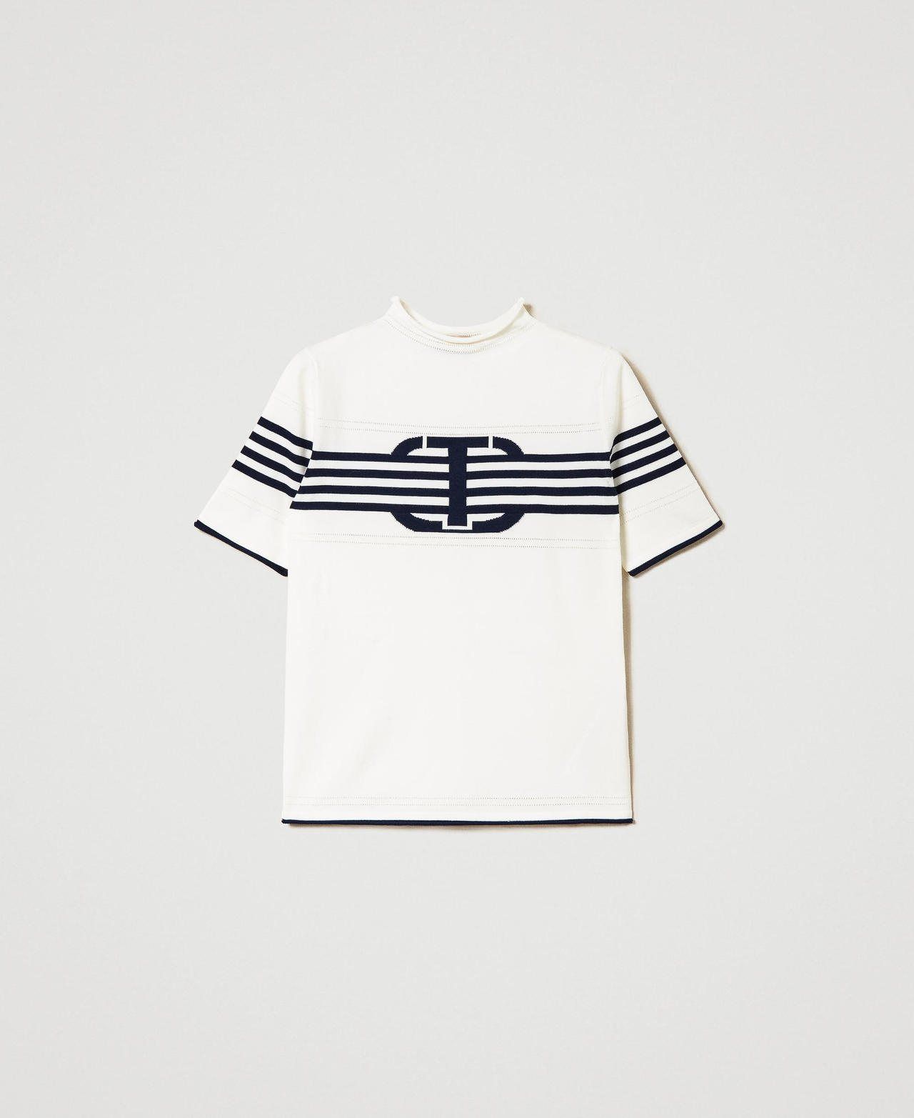 Jersey de rayas cuello cisne TWINSET