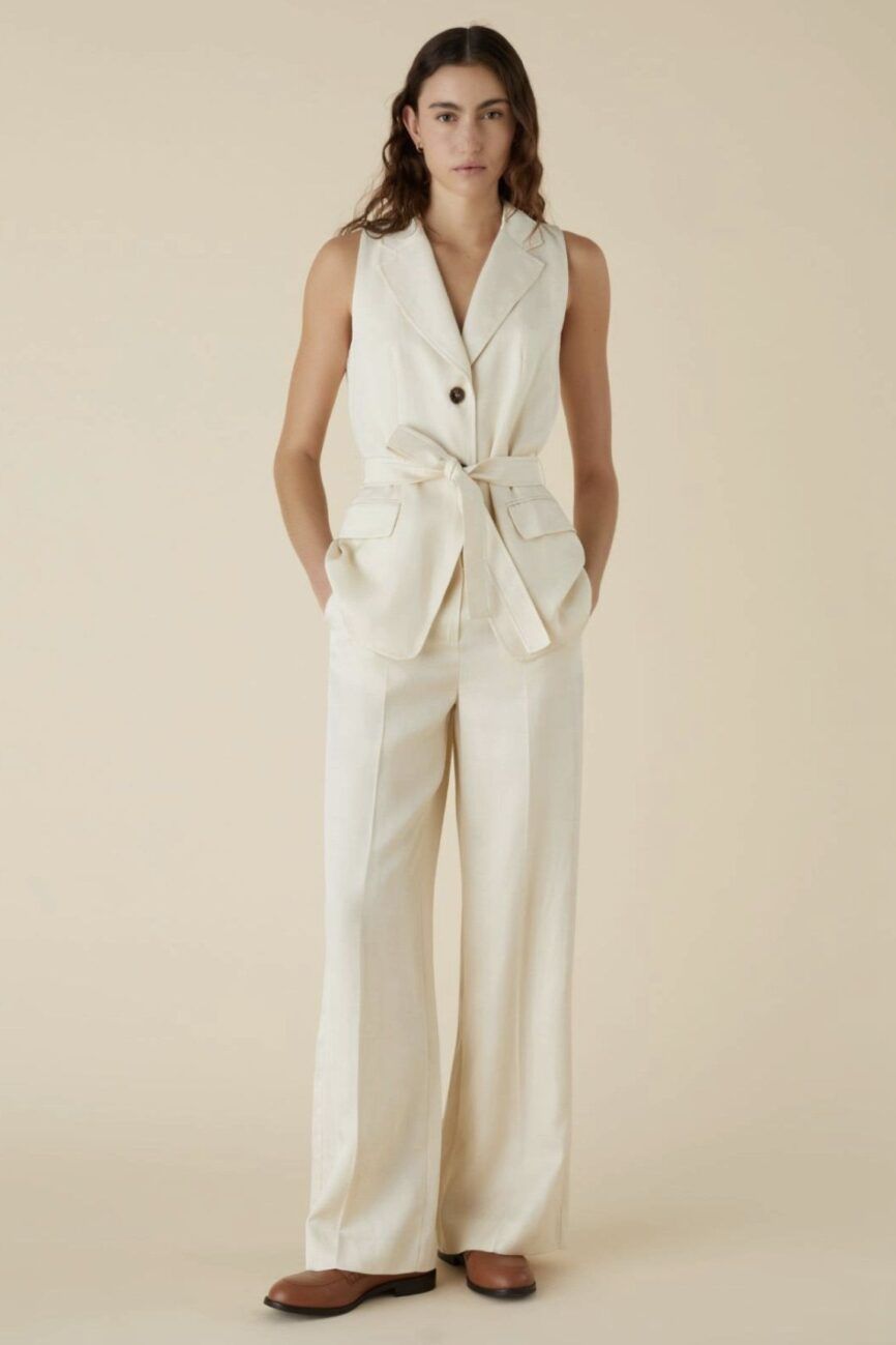 Traje chaleco lino EMME MARELLA