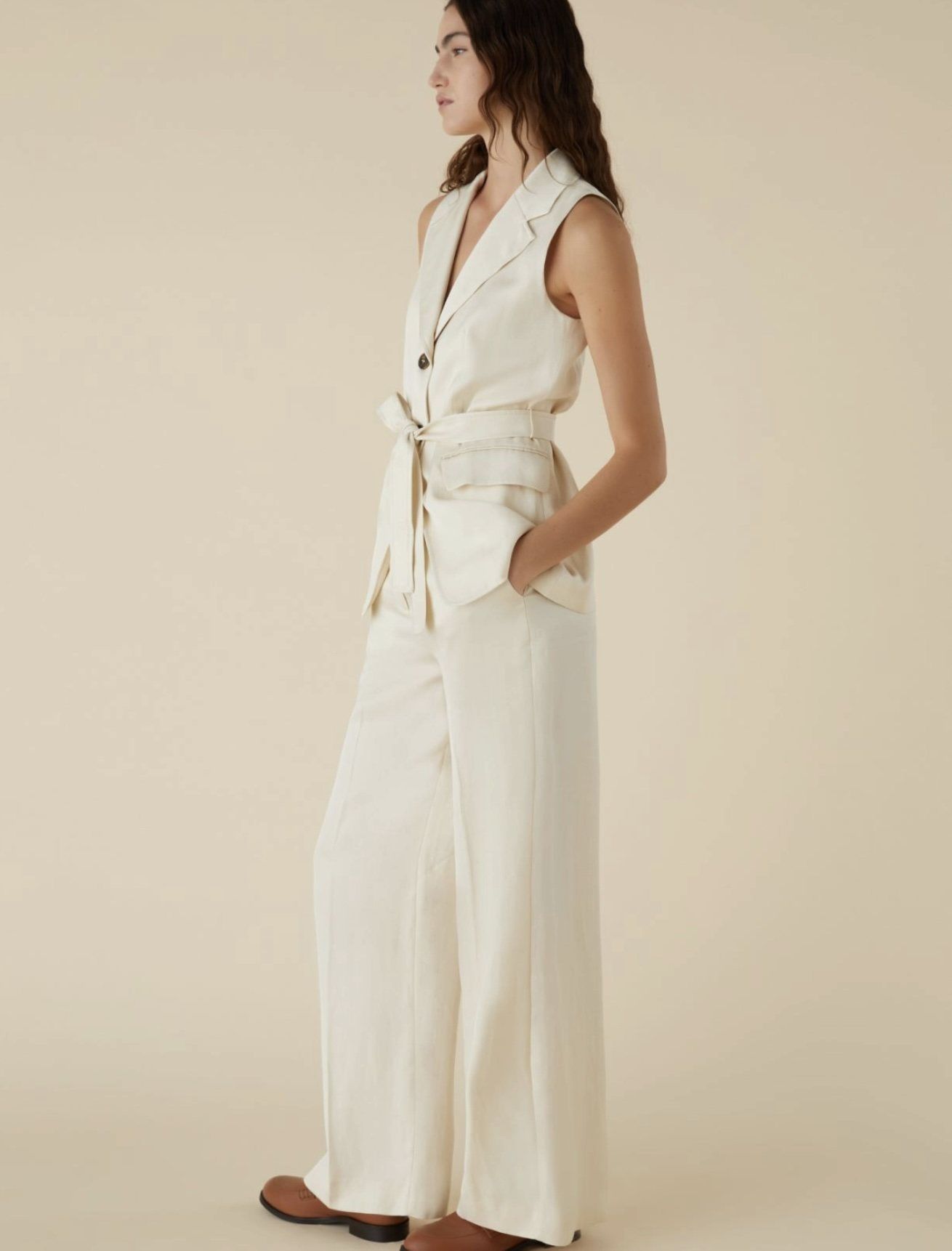 Traje chaleco lino EMME MARELLA