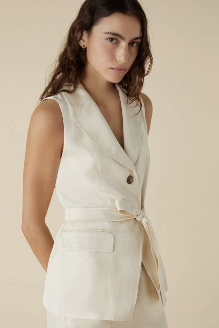 Traje chaleco lino EMME MARELLA