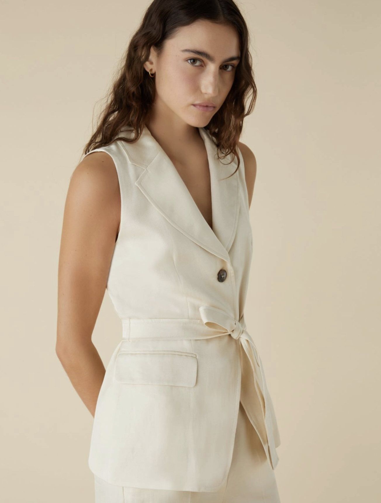 Traje chaleco lino EMME MARELLA