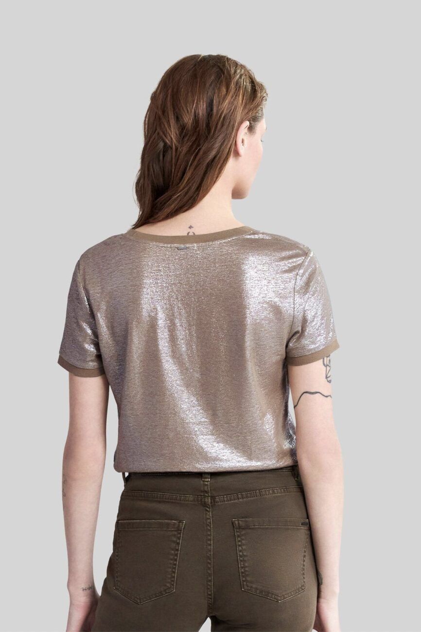 Camiseta punto lino brillos IKKS