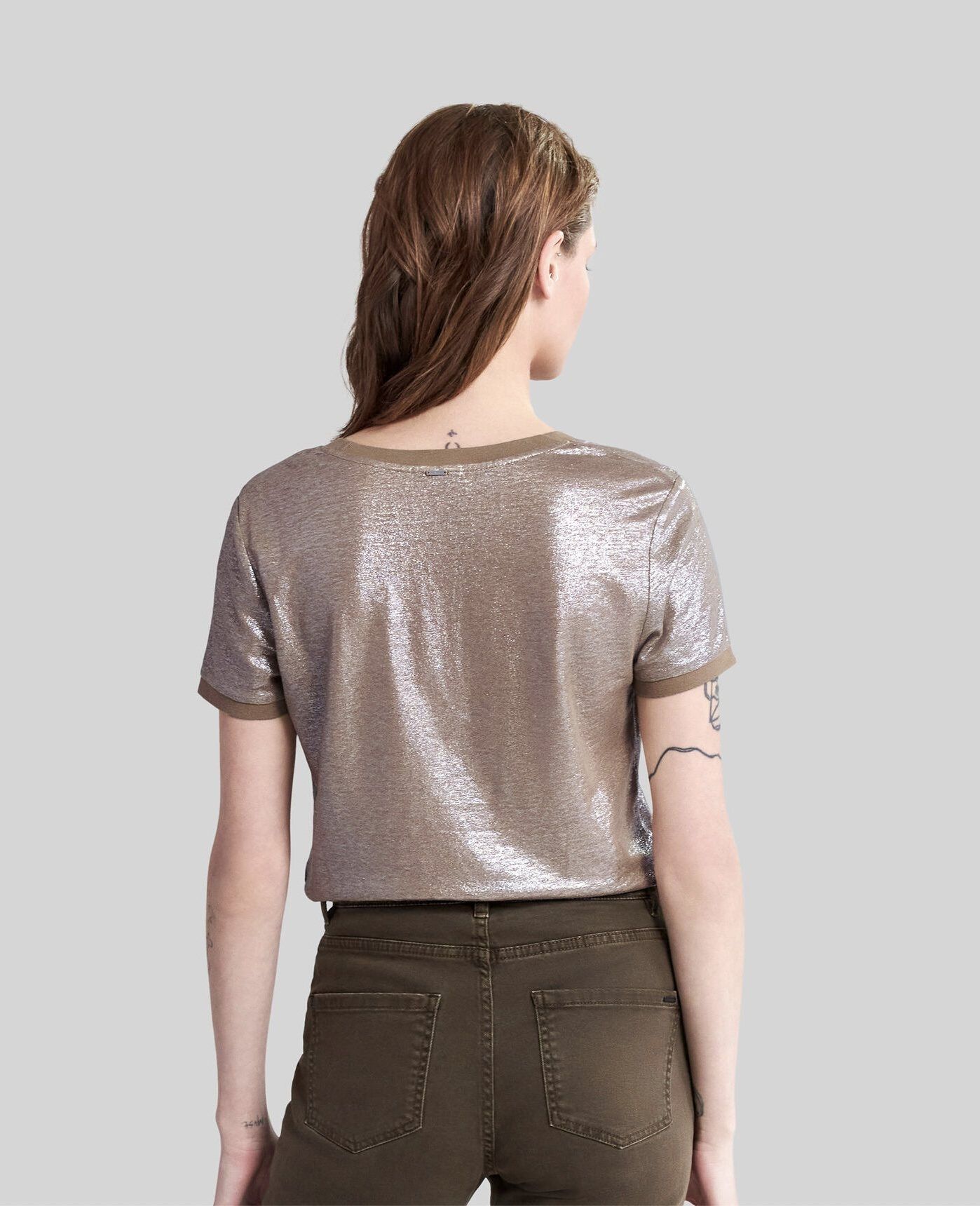 Camiseta punto lino brillos IKKS