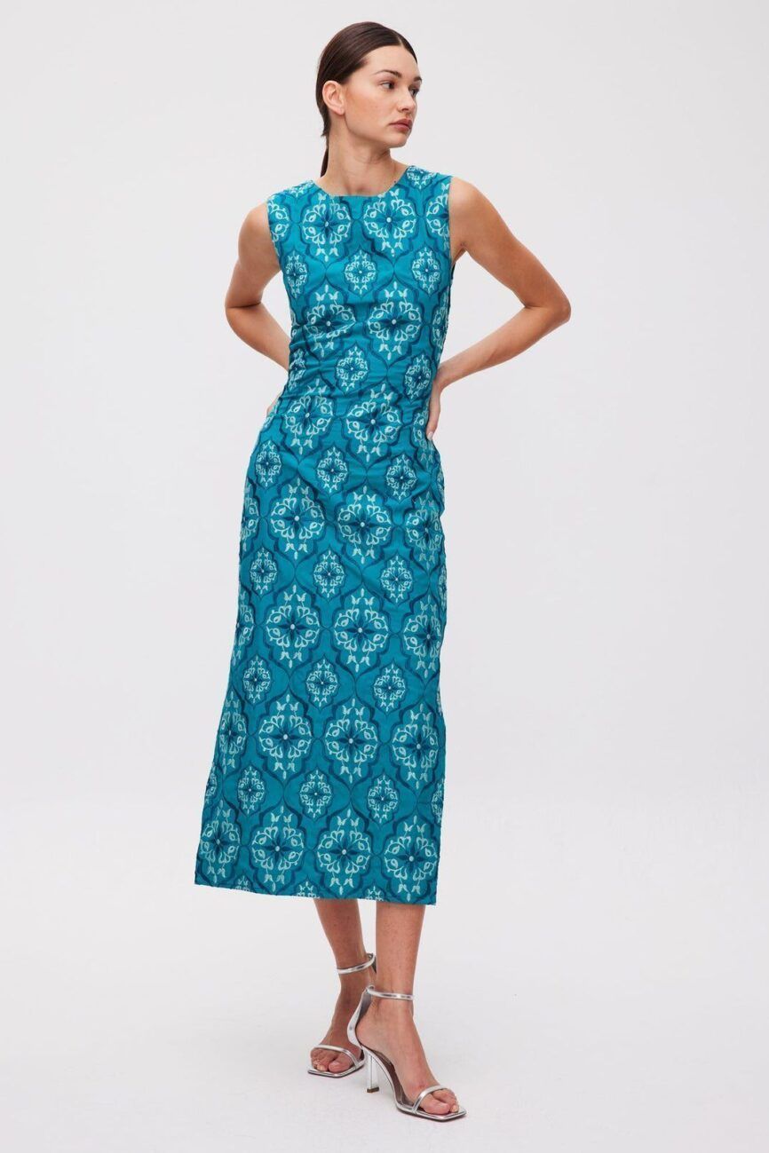 Vestido midi Terrace Green MIOH