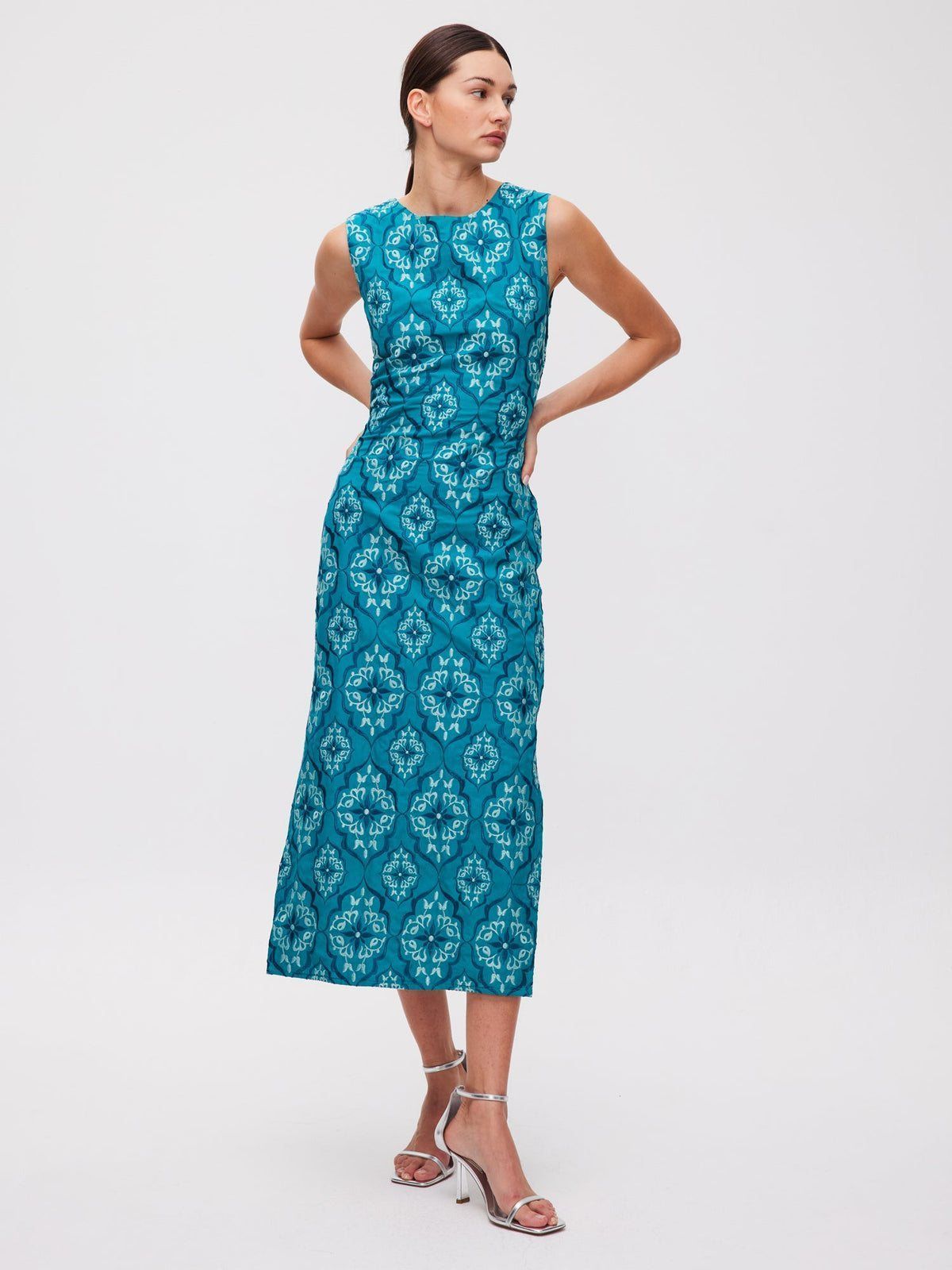 Vestido midi Terrace Green MIOH