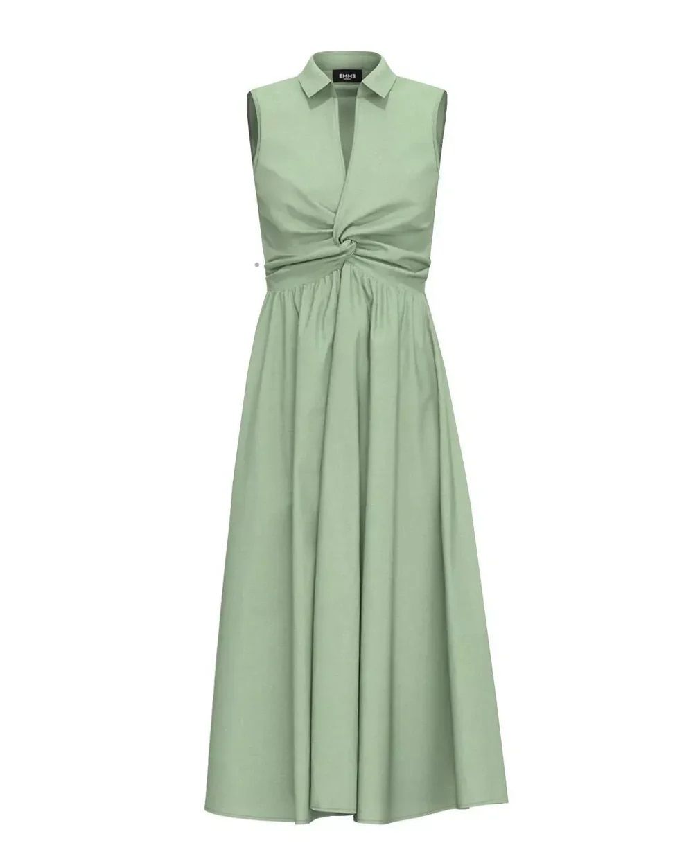 Vestido de popelina de algodón puro EMME MARELLA