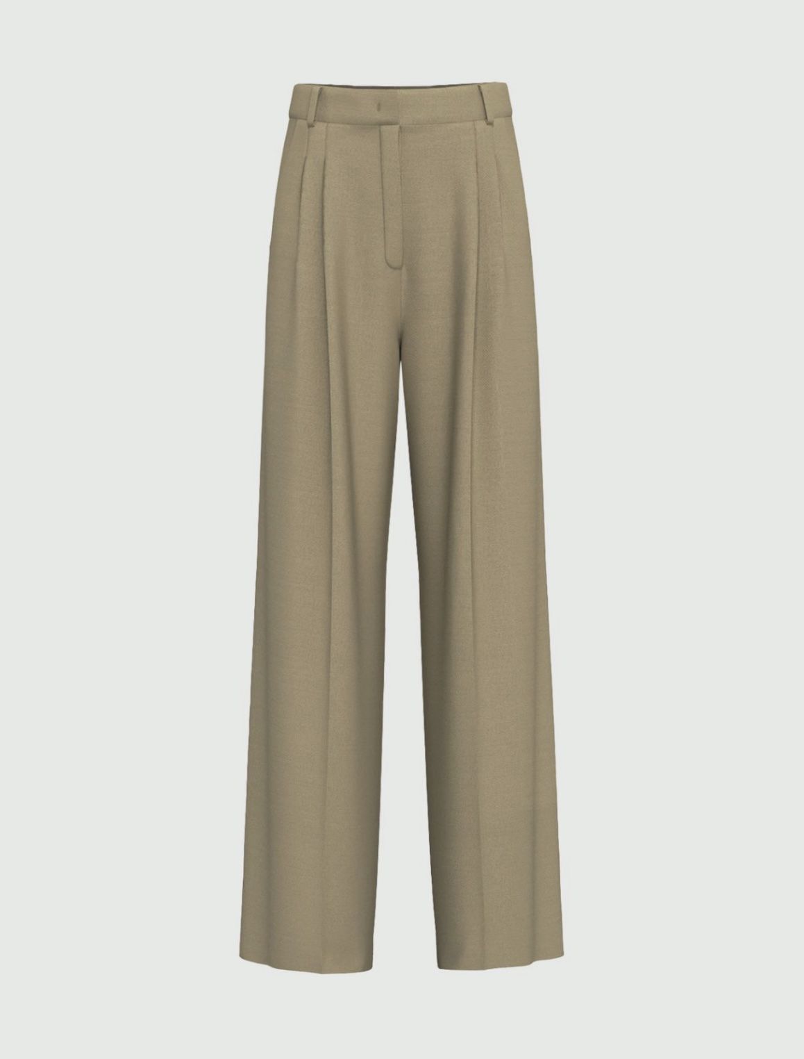 Pantalón de lino y viscosa caqui EMME MARELLA - Imagen 6