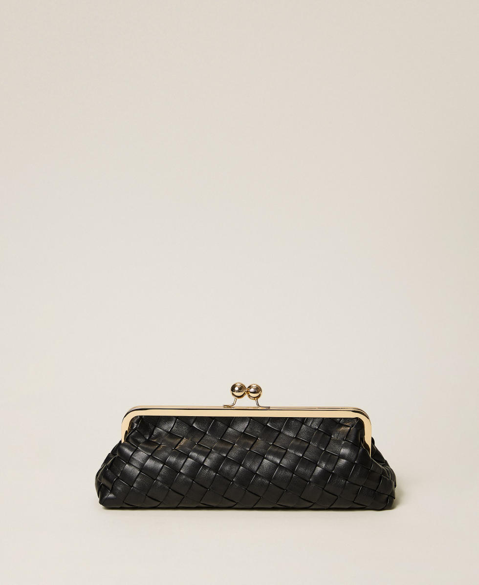 Bolso clutch trenzado a mano TWINSET - Imagen 5