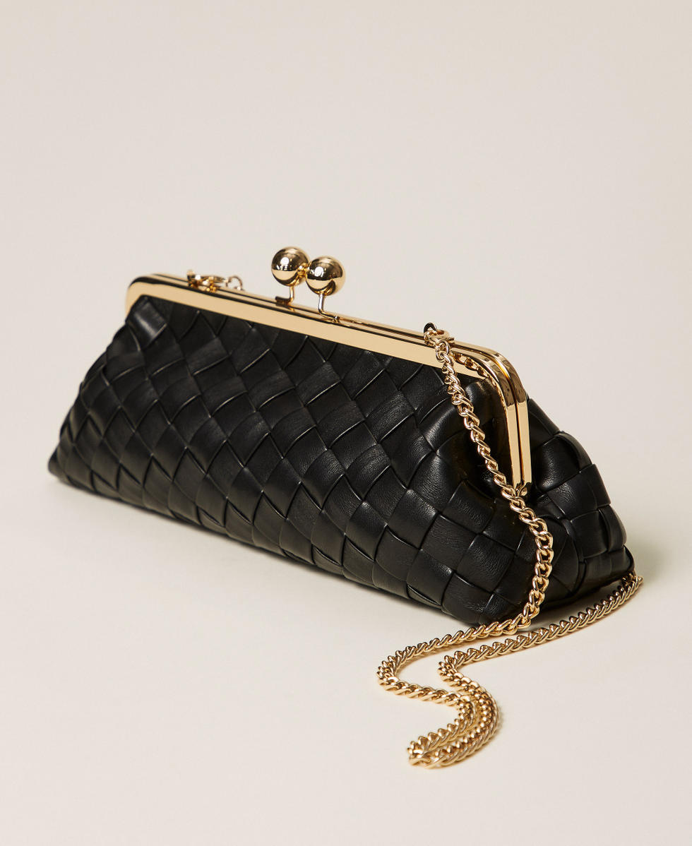 Bolso clutch trenzado a mano TWINSET - Imagen 2