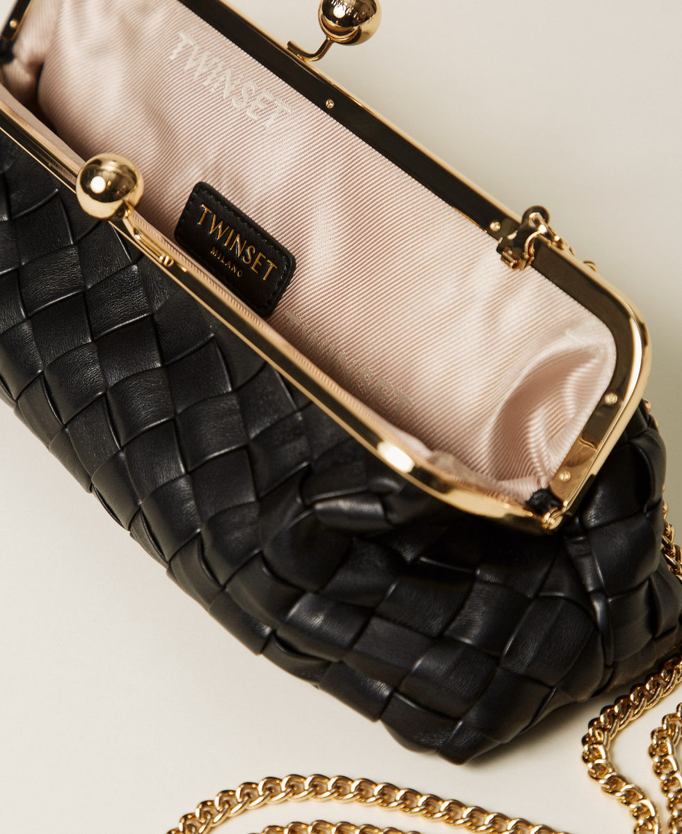 Bolso clutch trenzado a mano TWINSET - Imagen 3