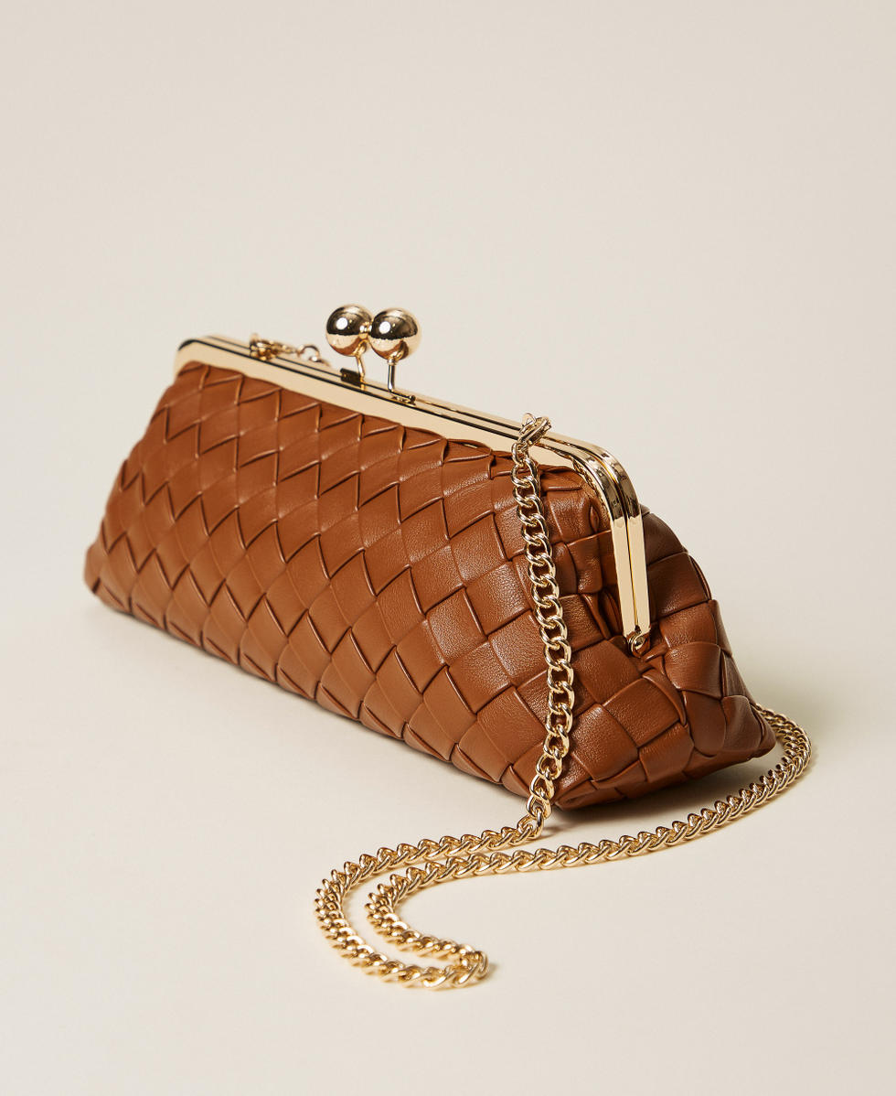 Bolso clutch trenzado a mano TWINSET - Imagen 10