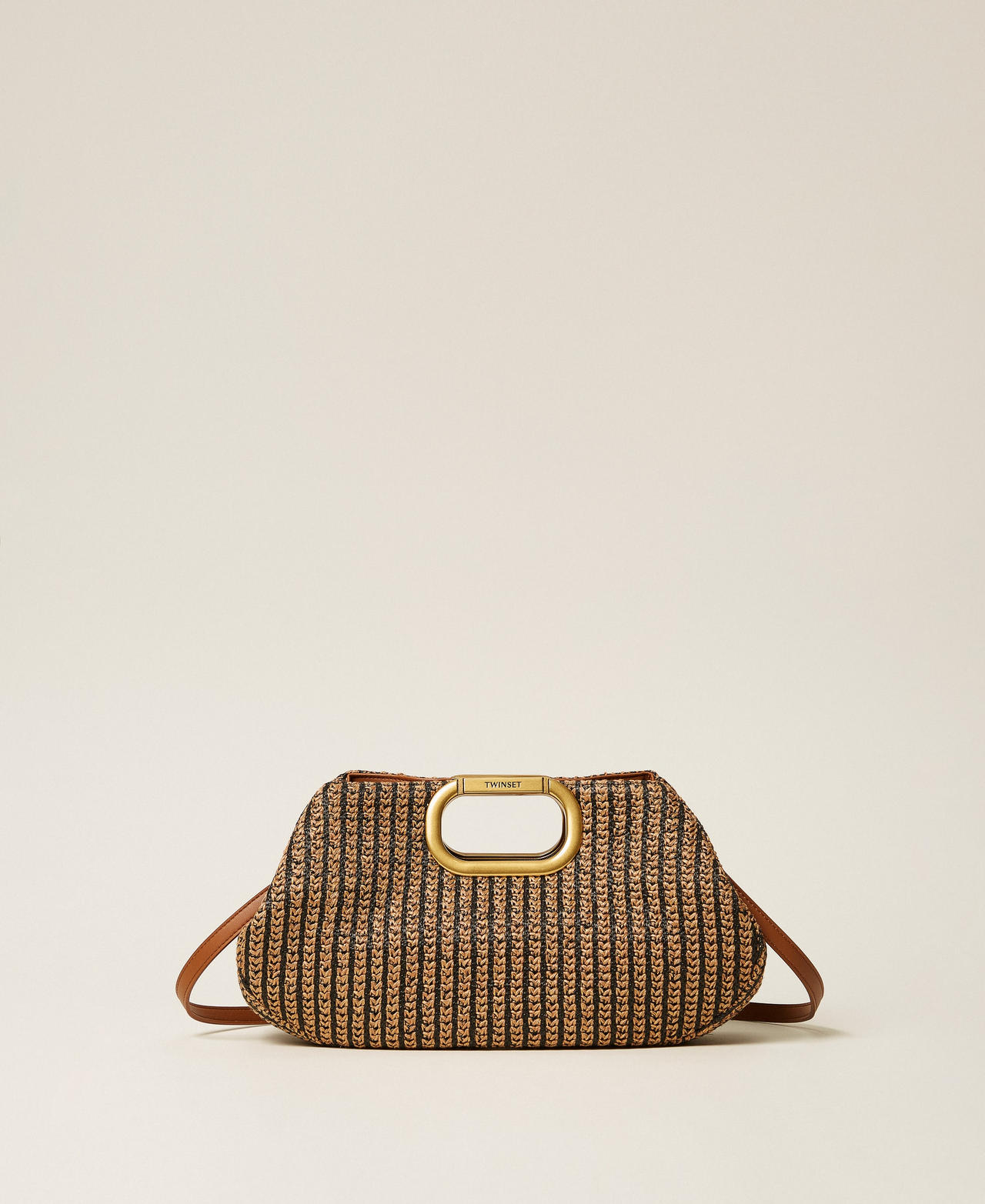 Maxi clutch de paja TWINSET