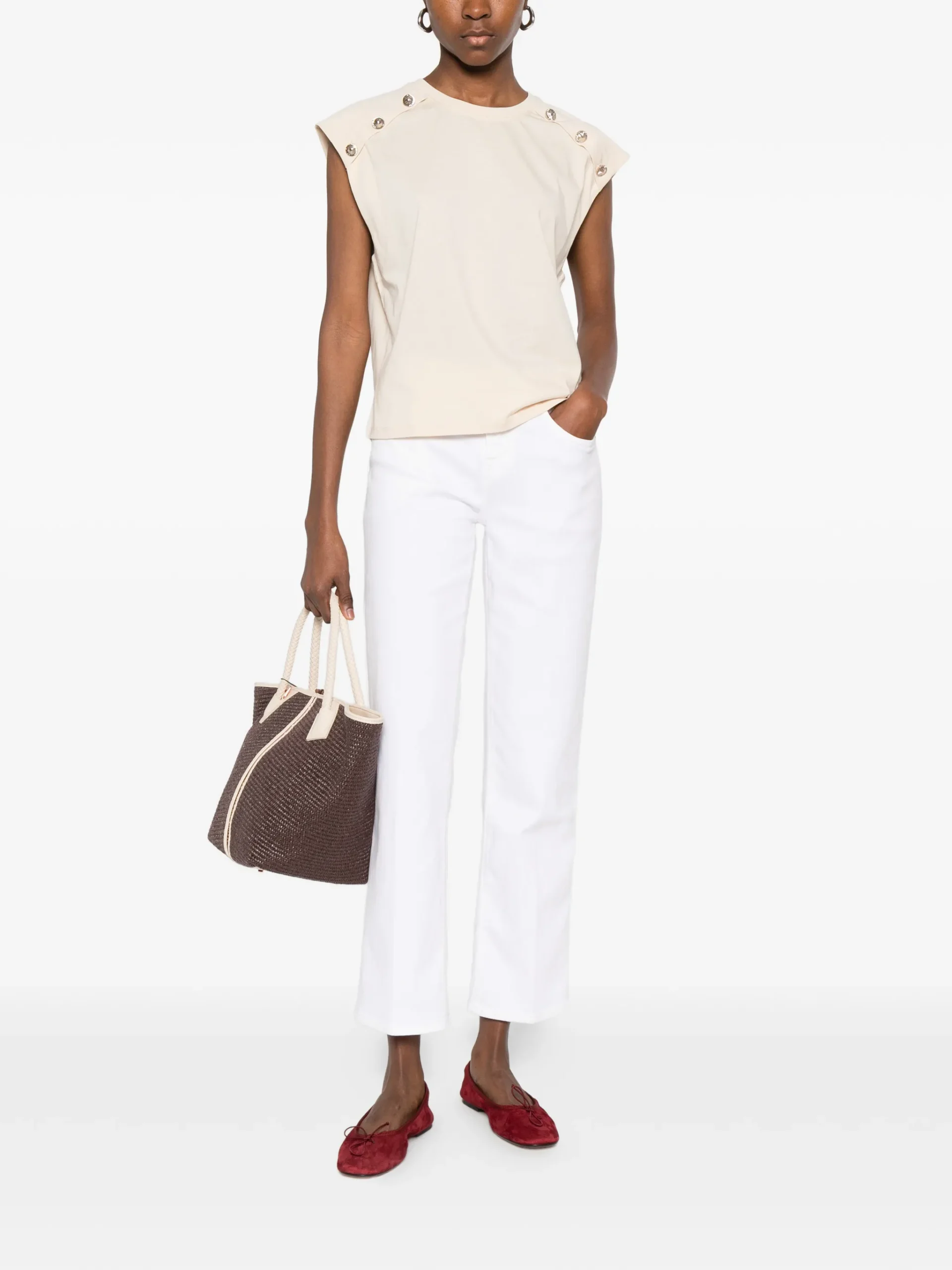 Top detalle botones TWINSET