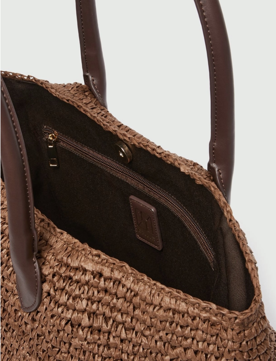Shopper de rafia y cuero EMME DE MARELLA - Imagen 4