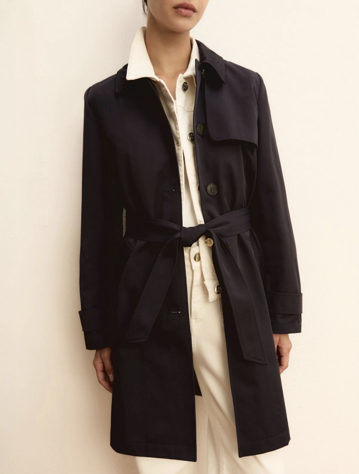 Gabardina impermeable botones EMME MARELLA - Imagen 4