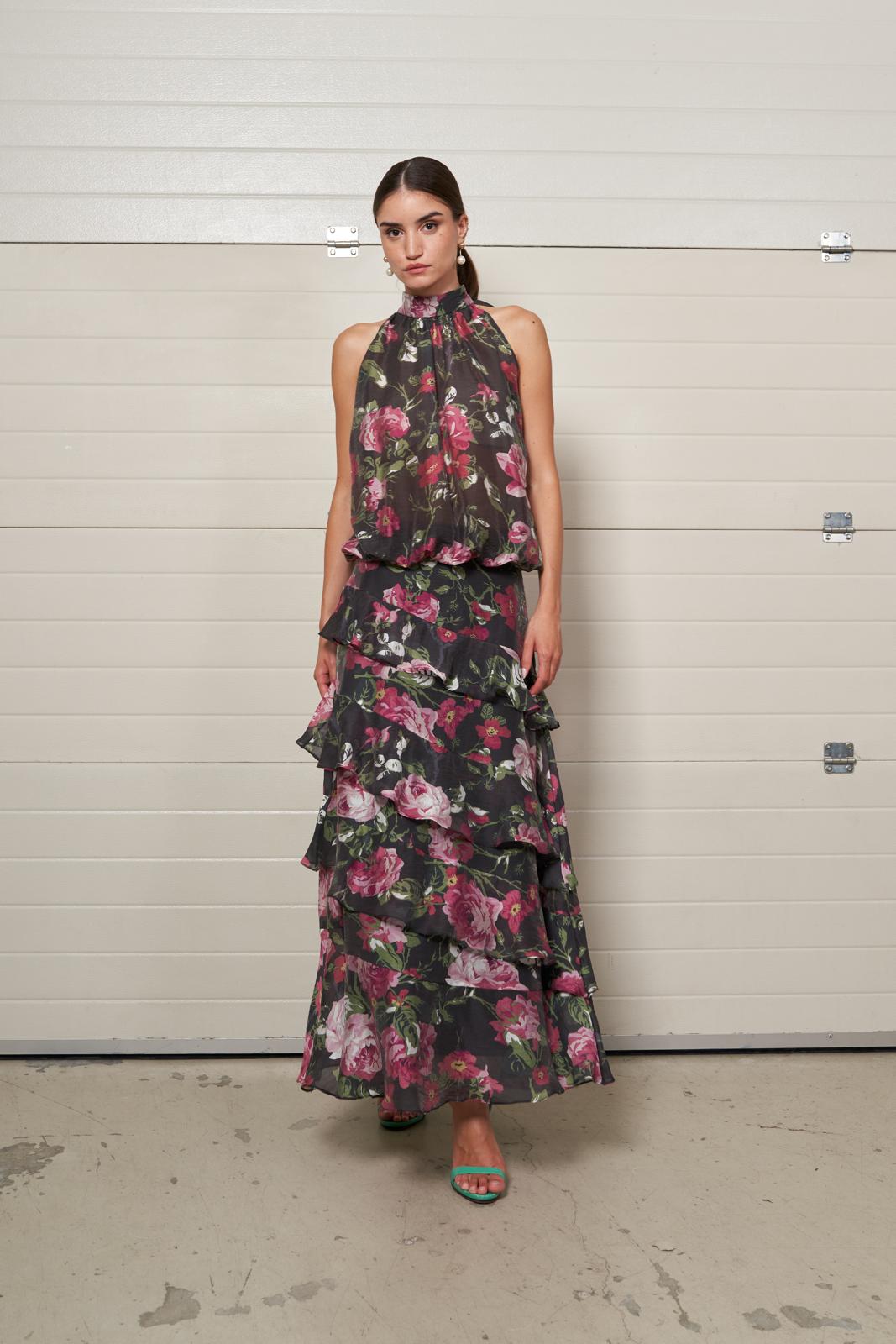 Conjunto floral de volantes MOSKADA - Imagen 2