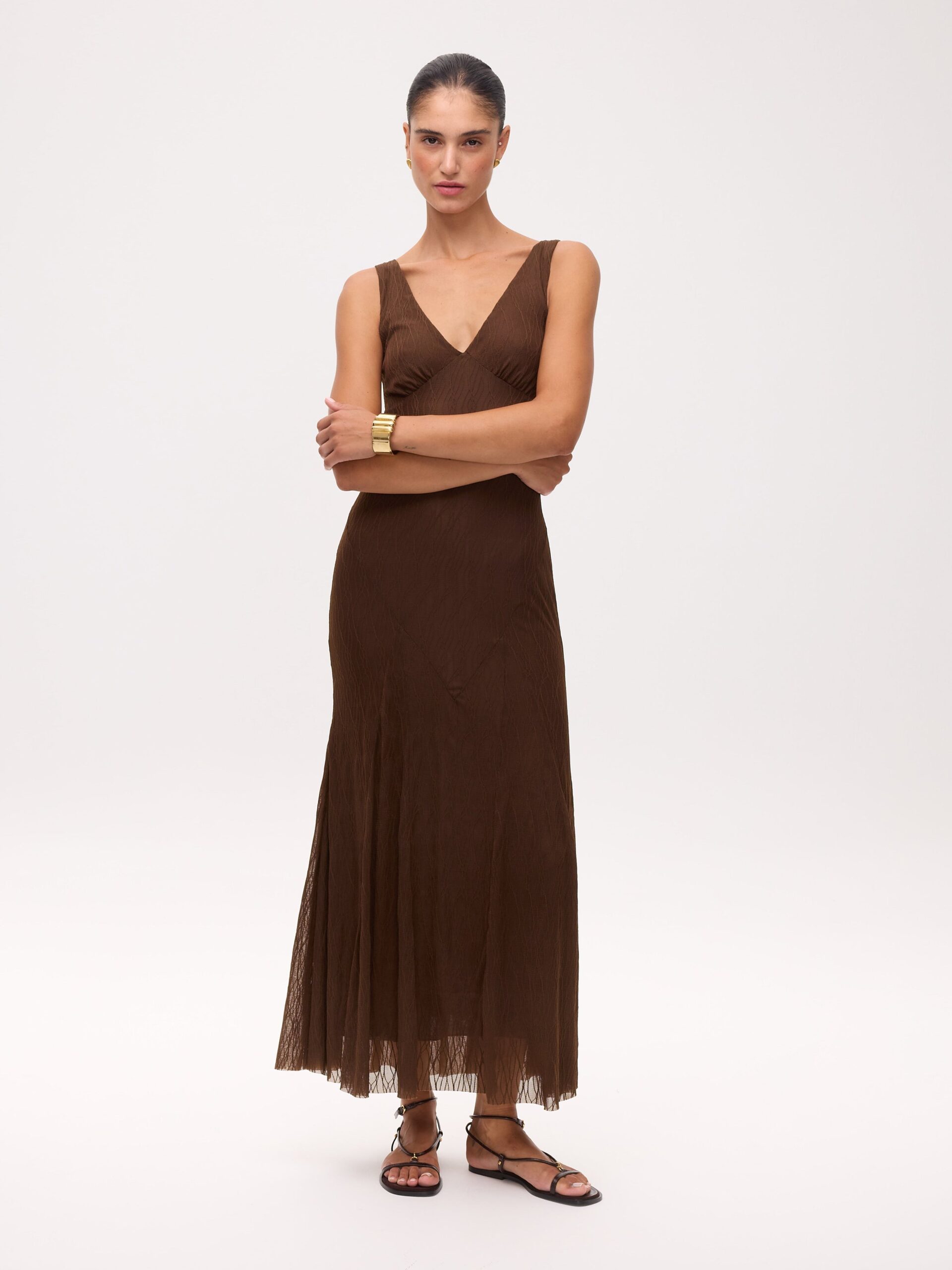 Vestido Beatrice Brown MIOH - Imagen 3