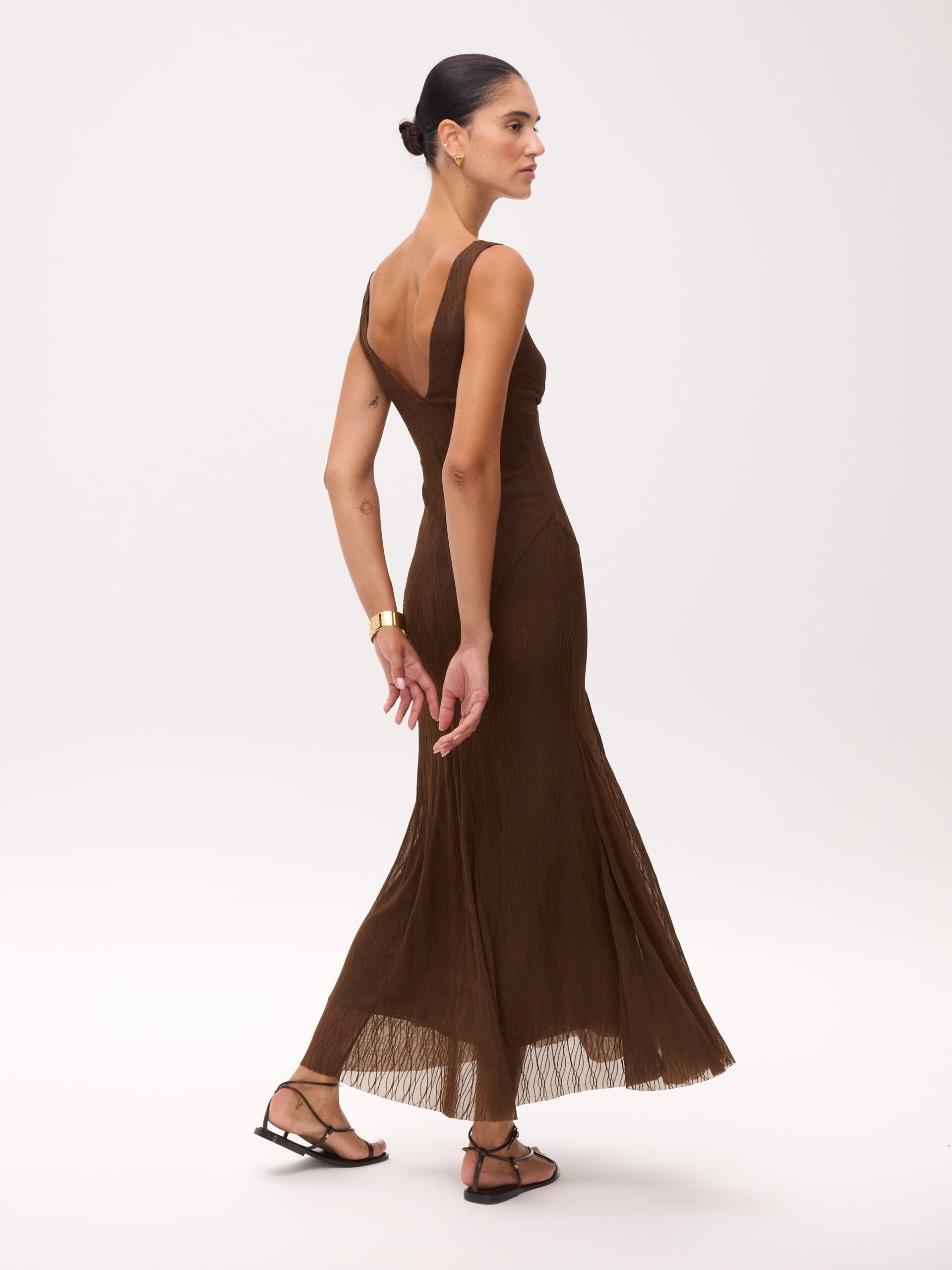 Vestido Beatrice Brown MIOH - Imagen 2