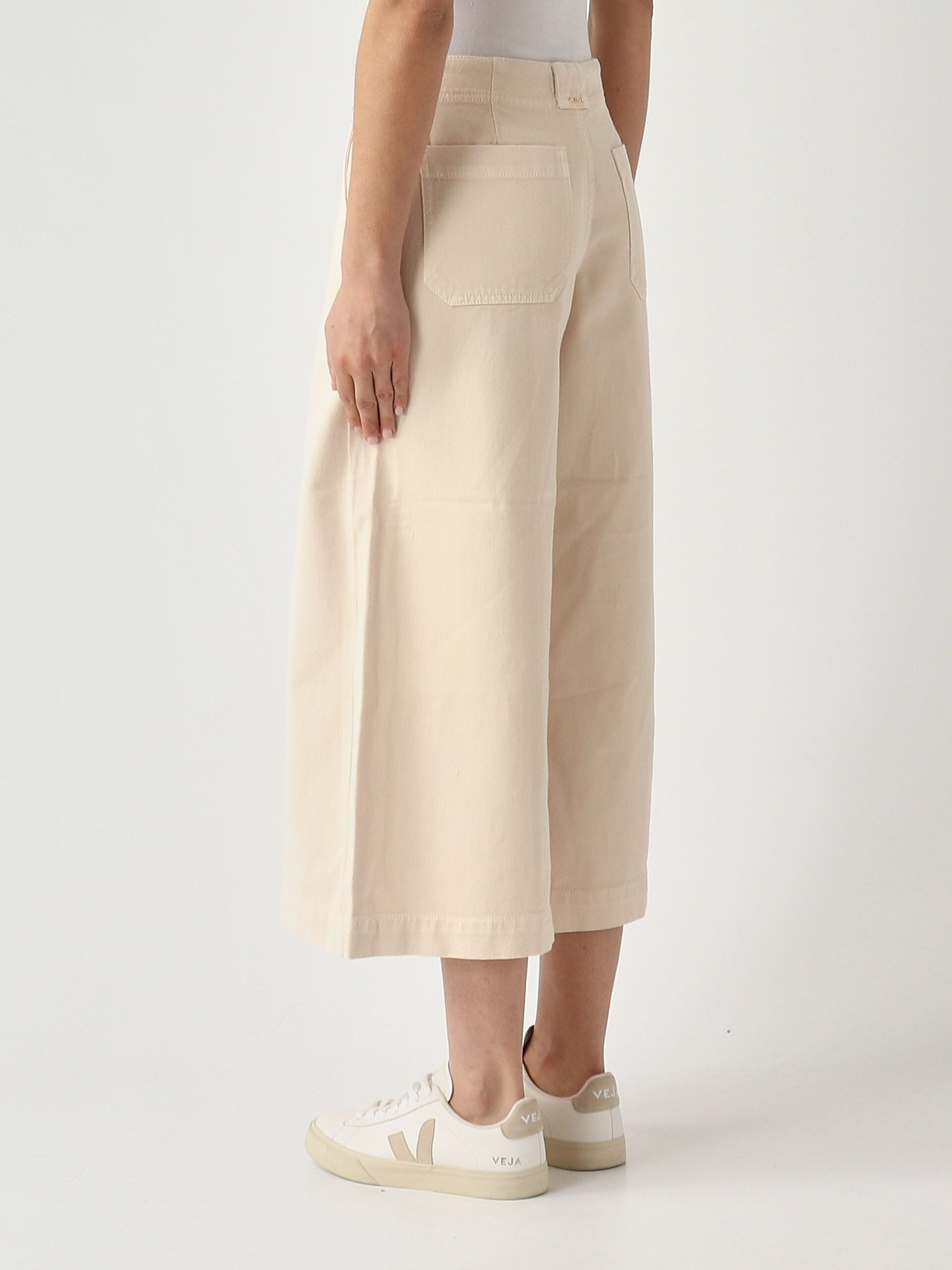Vaqueros beige de algodón TWINSET - Imagen 4