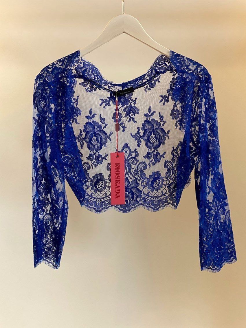 Bolero Chantilly azul MOSKADA